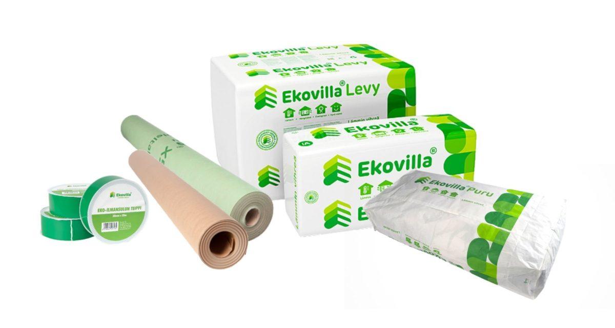 ekovilla tuotteet products insulation hermatic products